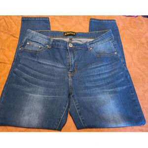 Diverso Mom Jeans Women's Size 14W Blue Denim Regular Fit 5-Pockets (AF)